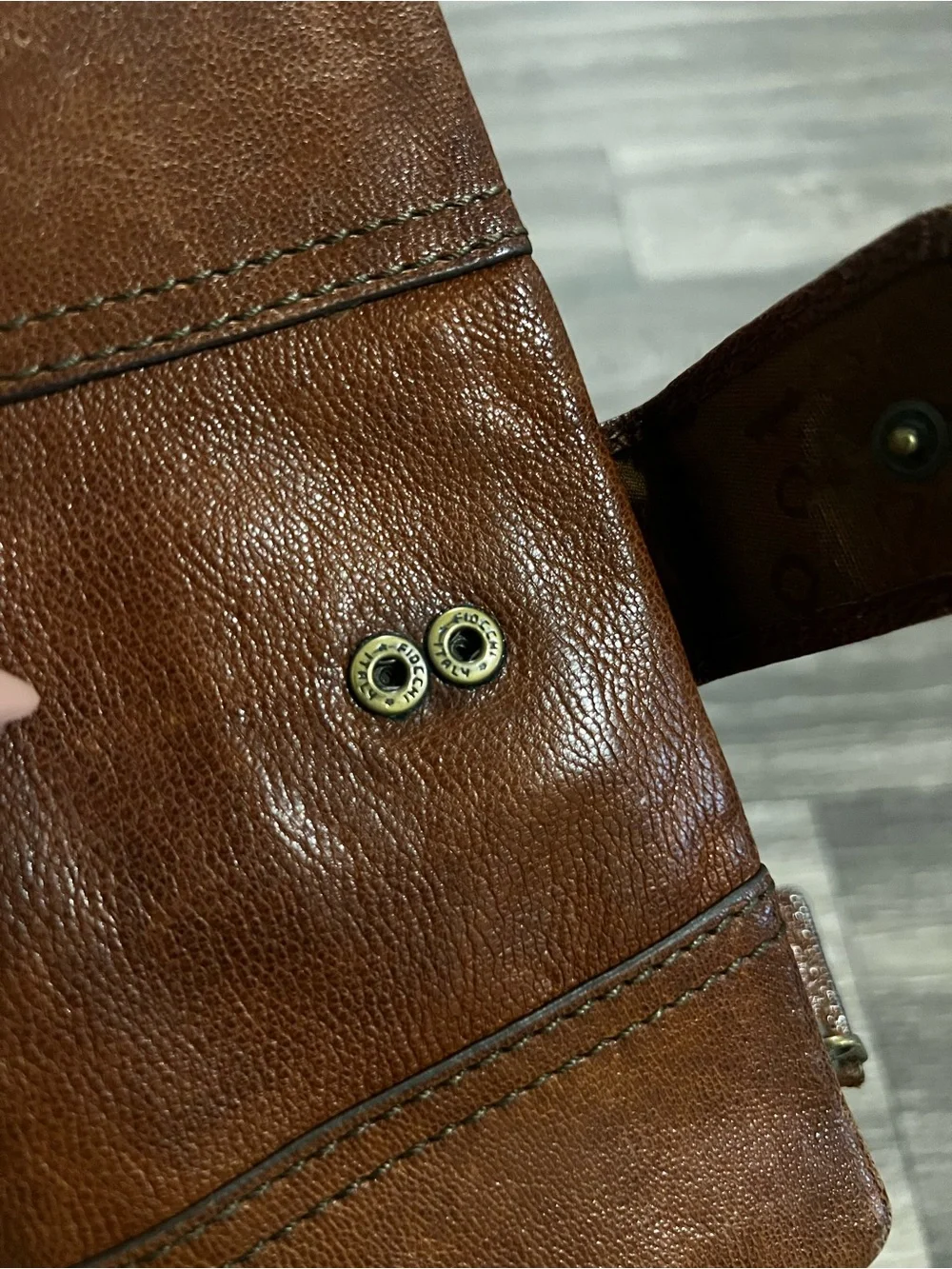 Fossil Emory Espresso Brown Vintage Leather Zip Wallet Clutch